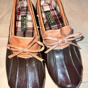Brown and Tan Duck Shoes